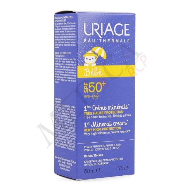 Uriage Bébé 1ère Crème Minérale SPF50+